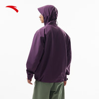 安踏水壳3.0冲锋衣丨国家一级防水防暴雨户外夹克硬壳风衣 紫砂色-6 S(男165)