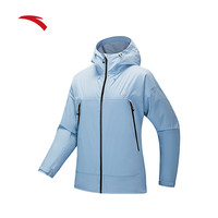 安踏奥特莱斯防暴雨轻量化冲锋衣春季户外登山徒步防风耐磨外套 天润蓝-2 2XL(2XL女180)