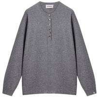 ERDOS 25秋冬圆领宽松休闲针织通勤百搭女套衫羊绒衫 玛瑙灰 XS 155/76A