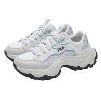 FILA 【鱼刺4帆布版】女鞋摩登帆布鞋女士轻便舒适厚底运动鞋休闲鞋