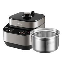 美的(Midea)轻炒爆香电压力锅5L家用4-6人高压锅电饭煲304不锈钢内胆 智能预约煲汤炖煮MY-C5639G