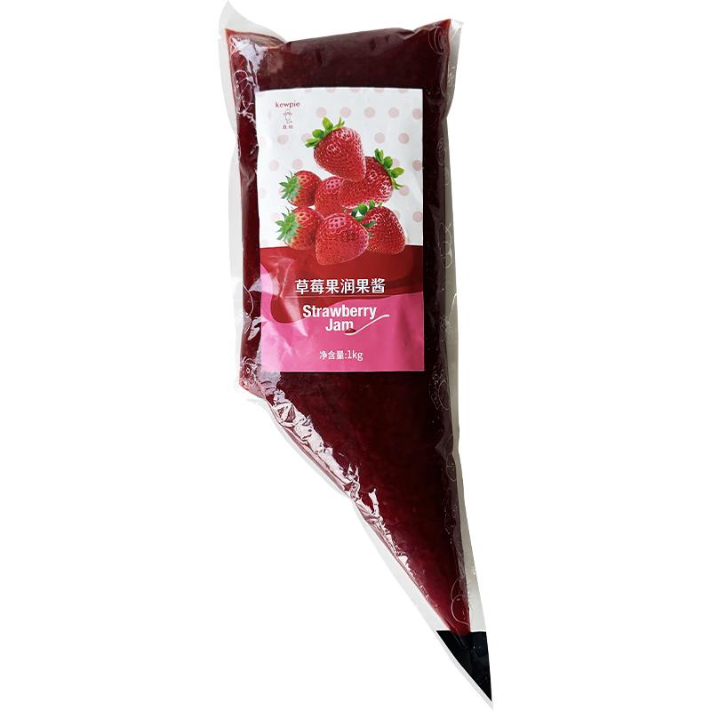 丘比果酱 草莓酱 调味品 草莓果酱西餐甜点早餐面包酱 1kg*1袋