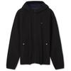 TOMMY HILFIGER【防水微抓绒】出走都市25秋冬男装连帽风衣款软壳夹克外套 【防水软壳款】曜石黑BDS XS （：100-120斤）