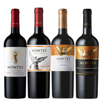 MONTES【蒙特斯】智利原瓶红酒 蒙特斯红葡萄酒750ml 经典/天使/限量/家族珍藏共4瓶
