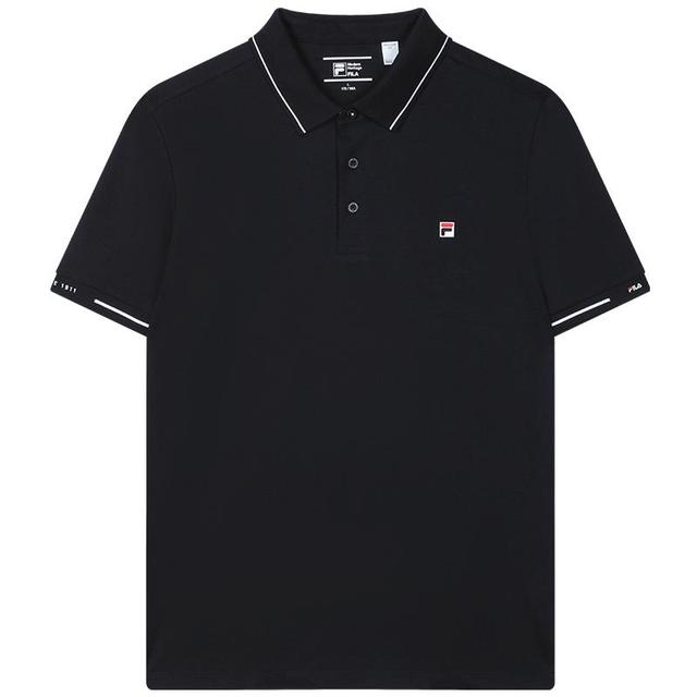 FILA 男装针织短袖POLO衫基础凉感上衣 F51M523102F