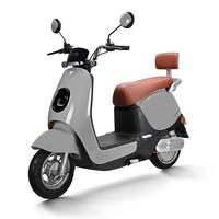 立马电动车 立马MINI 电动摩托车80KM超长续航60V20Ah铅酸电池电动车1200W电机 海岸灰