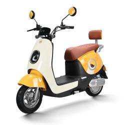 立马电动车 立马MINI 电动摩托车80KM超长续航60V20Ah铅酸电池电动车 1200W电机 柠檬密黄