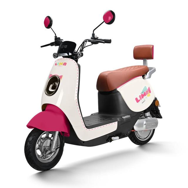 立马电动车 立马MINI 电动摩托车80KM超长续航60V20Ah铅酸电池电动车1200W电机 霓粉红 霓粉虹