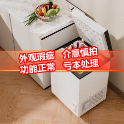 小咖 small potato 家用冰柜减霜小型冷冻保鲜冷藏转换柜商用卧式冷柜迷你两用 运损机 45L