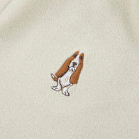 暇步士童装儿童上衣男女童2025秋季舒适绒感软糯净色打底衫 雅川青 120 cm