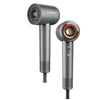 康夫 高速电吹风机中空无叶发廊家用专业大功率大风力圣诞负离子速干护发吹风筒S9灰