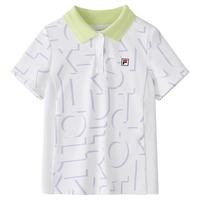 FILA 女小童（105-130）POLO衫女童基础针织短袖POLO衫
