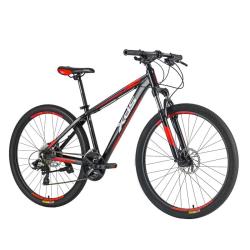 喜德盛 2021款旭日300A pro 山地自行车 黑红色 27.5英寸 24速 17英寸车架 油刹版