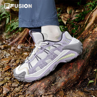 FILAFUSION斐乐潮牌赵露思同款山脉鞋2代山系老爹鞋运动休闲鞋女鞋 远黛紫-BL 35.5