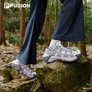 FILAFUSION斐乐潮牌赵露思同款山脉鞋2代山系老爹鞋运动休闲鞋女鞋 远黛紫-BL 35.5
