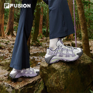 FILAFUSION斐乐潮牌赵露思同款山脉鞋2代山系老爹鞋运动休闲鞋女鞋 远黛紫-BL 35.5