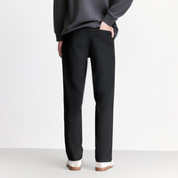 杰克·琼斯（JACK&JONES）25年男装秋冬休闲裤男商务黑色裤子直筒长裤弹力零压易打理男裤 E40黑色 四季款 32 175