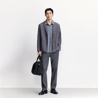 杰克·琼斯（JACK&JONES）25年男装秋冬休闲裤男商务黑色裤子直筒长裤弹力零压易打理男裤 E39珍珠黑 四季款 29 170