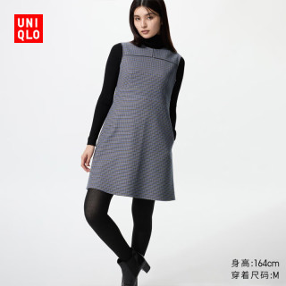 优衣库 女装HEATTECH针织连裤袜/保暖衣打底裤480735 09 黑色