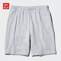 优衣库 男装/男女同款高弹力休闲短裤/宽松休闲裤/户外运动裤475827 05 天灰色