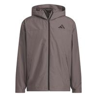 拒水休闲梭织连帽夹克外套男女秋季adidas阿迪达斯轻运动