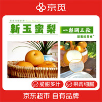 京觅 莱阳新玉蜜梨 净重4.5斤 单果300g+脆甜多汁无渣 新鲜水果源头直