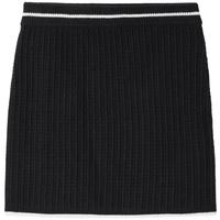 冬季小香风撞边半身裙女士收腰针织气质a字短裙