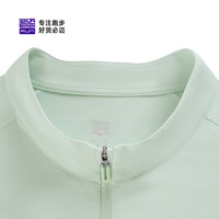 必迈（bmai）跑步魔方透湿长袖运动T恤女速干排湿秋冬防风保暖上衣女 山岚绿 2XL 【女款】