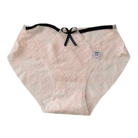 PETAL SCOPE10A抗菌档性感蕾丝内裤女生低腰纯欲透气镂空三角裤女 紫色 L 【100-130斤】