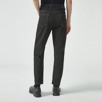 劲霸男装裤子男微弹简约直通休闲时尚百搭春秋修身牛仔裤男|BQRG3528 黑色（修身版） 31