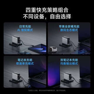 酷态科 10号超级电能充Ultra 120W氮化镓 四口快充头 单头