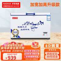 HLAOXUE 冰柜商用好雪冷柜单温卧式冷柜示柜冰柜铜管双温商用超大冰柜 428单门豪华升级款