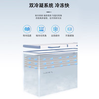 Frestec/新飞 速冻低温冷藏冷冻转换 商用冰柜 脚轮  纯白 418L