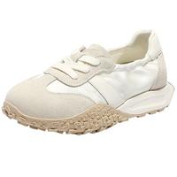 森达阿甘鞋女款2025秋新运动跑步厚底休闲鞋WP022CA5 米白 35