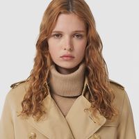 BURBERRY| 女装 肯辛顿版型 中长款 风衣 多色 煤蓝色 80592441