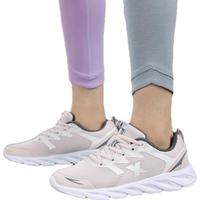 特步(XTEP)女鞋减震跑步鞋轻便休闲鞋网面透气运动鞋女跑鞋鞋子 白色-网面0073 37