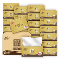 Breeze 清风 抽纸 金装厚柔360张 24包 卫生纸 4层纸巾纸抽 餐巾纸 整箱