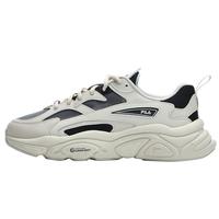 FILA斐乐MARS 1S男鞋复古运动鞋2025年轻便回弹跑步鞋 黑/燕麦色-B-BA 40