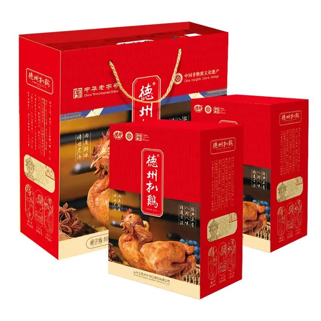 德州扒鸡 真空五香扒鸡礼盒 1kg