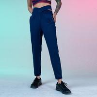 粒子狂热 PARTICLE FEVER 运动长裤春夏女交叉高腰修身轻薄束脚跑步健身户外休闲裤