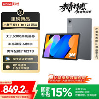 联想 Lenovo 小新平板11 2025 11.0英寸 平板电脑（ 2560*1600、天玑 6300、8GB、128GB、WiFi版、深灰色、TB335FC）