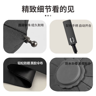 小米有品生态链同款全自动伞加强伞骨雨伞太阳伞防紫外黑胶防晒遮阳伞 60骨全自动抗风加固【蓝色】