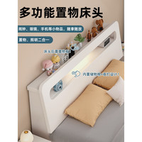  春色田园 免费上楼 单人床+床垫+床头柜  暖白色床+5cm床垫+床头柜*2【免费上楼】 1200mm*2000mm