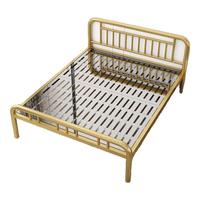 亿鉴不锈钢床304加厚加粗201金属床架 304加密满铺床板【原色】 180cm*190cm