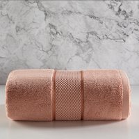 沃之沃 浴巾新疆长绒棉加厚成人男女家用全纯棉吸水速干不掉毛超大号 鲜橙黄