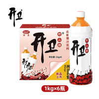 开卫 果汁饮料山楂汁1L*6瓶整箱（或280ml*15瓶）