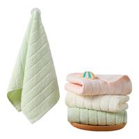 洁丽雅（Grace）婴幼儿A类毛巾儿童毛巾纯棉洗脸家用小毛巾柔软吸水成人儿童面巾 【A类纯棉】可爱童巾3条装 3条