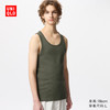 UNIQLO 优衣库 男装/男女同款百变T罗纹背心内搭打底衫T恤内衣475359 475359/57深橄榄色 4XL /185/128C