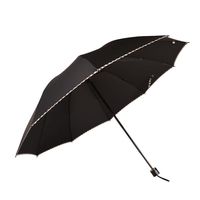 红叶 10骨 晴雨伞 黑色 94.5cm