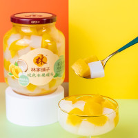 林家铺子 黄桃椰果双色水果罐头1000g
